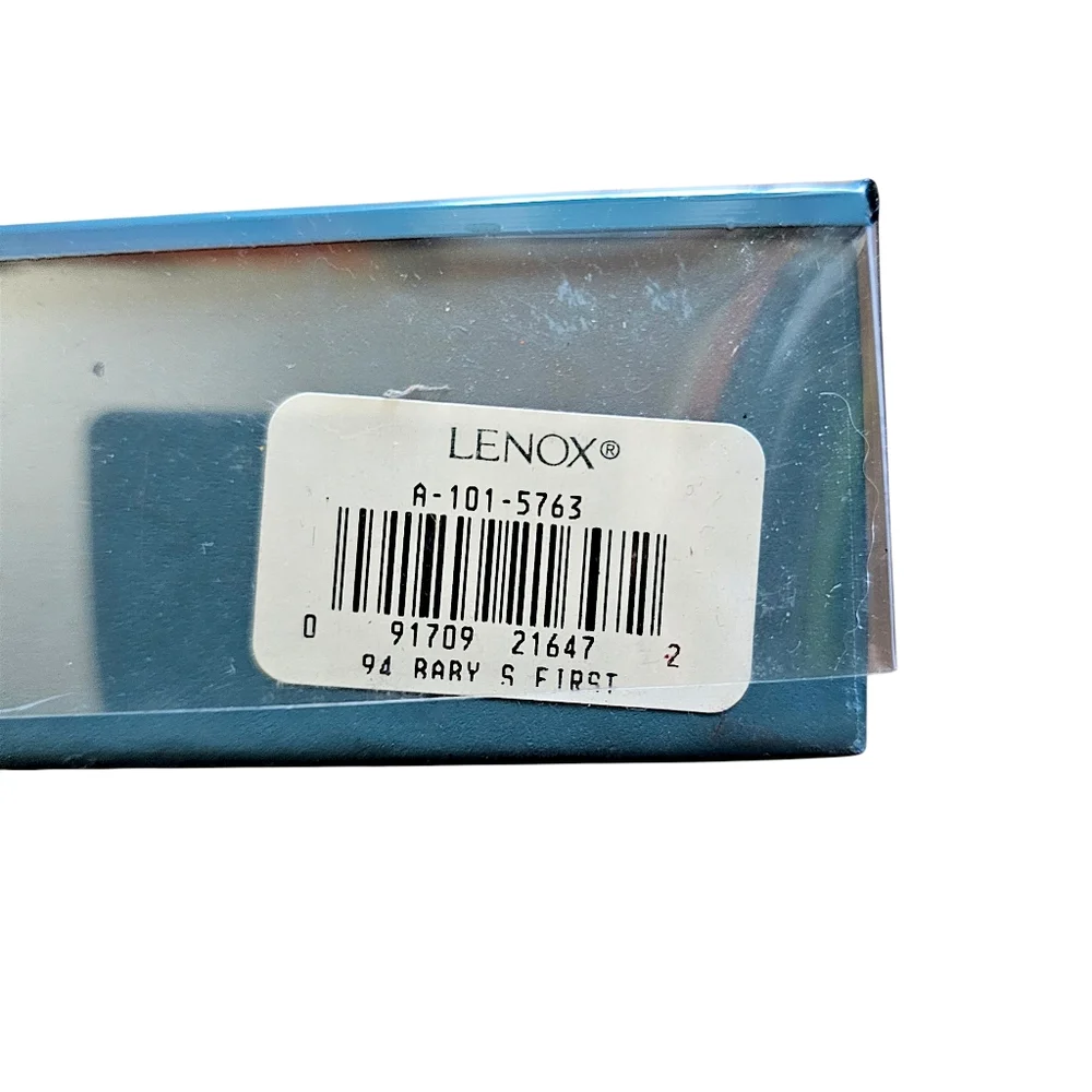 1994 Lenox Baby's 1st Christmas Gold Filigree & Glass Bear Ornament - Picture 10 of 10